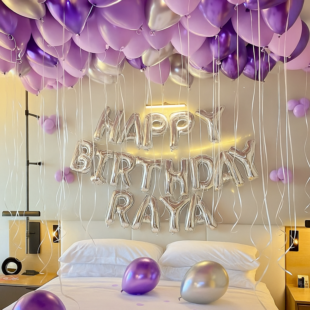 Purple - Balloon Surprise Setup