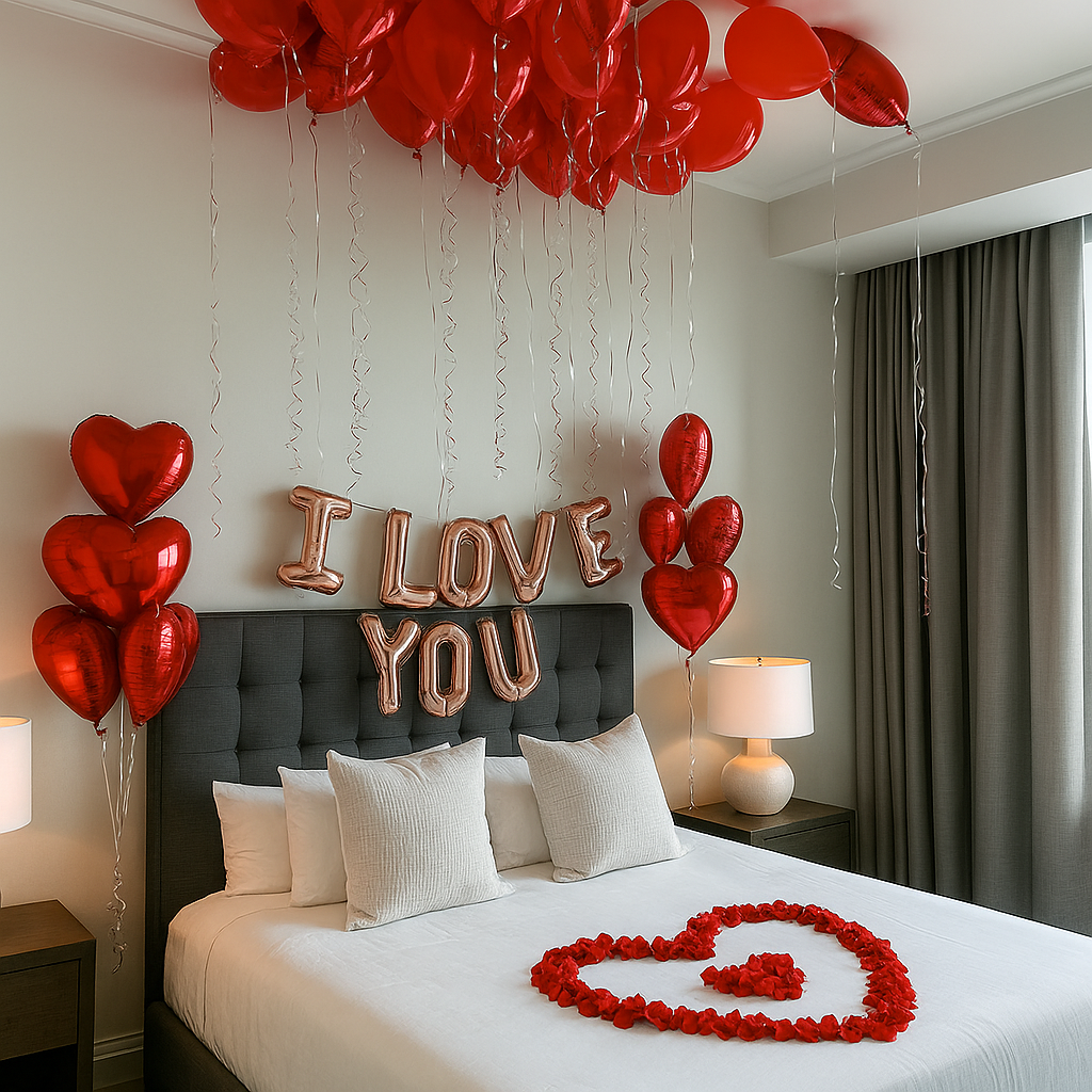 The Romantic - Balloon Surprise Setup