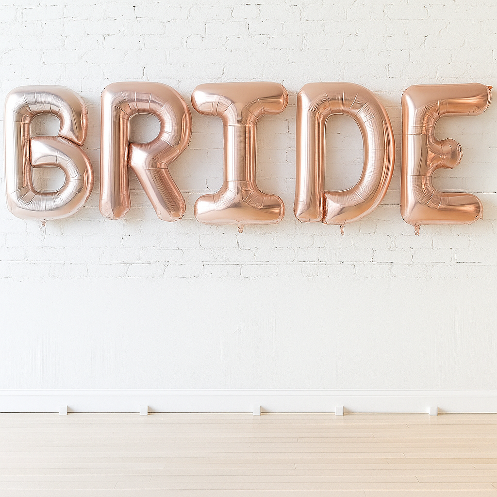 BRIDE – Helium Filled Balloon Letters