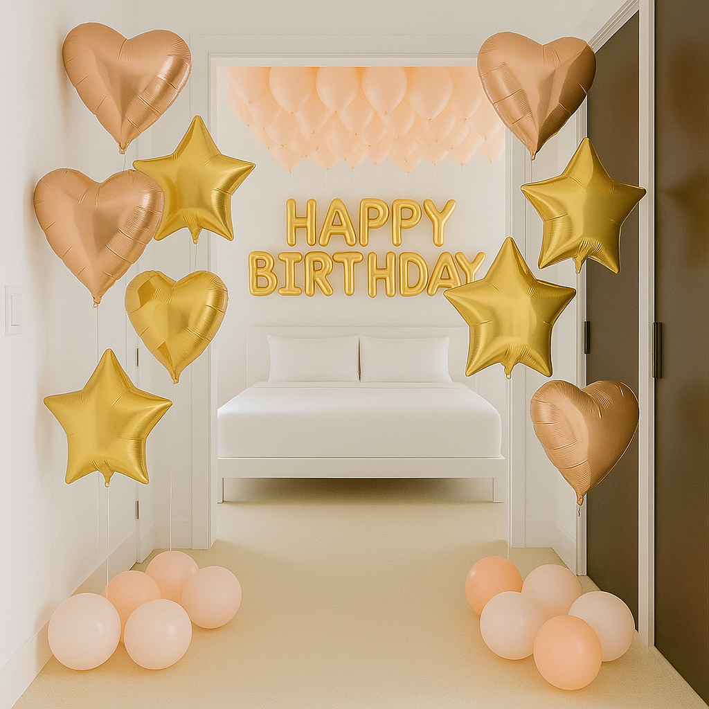 Elegant Pink Theme - Balloon Surprise Setup