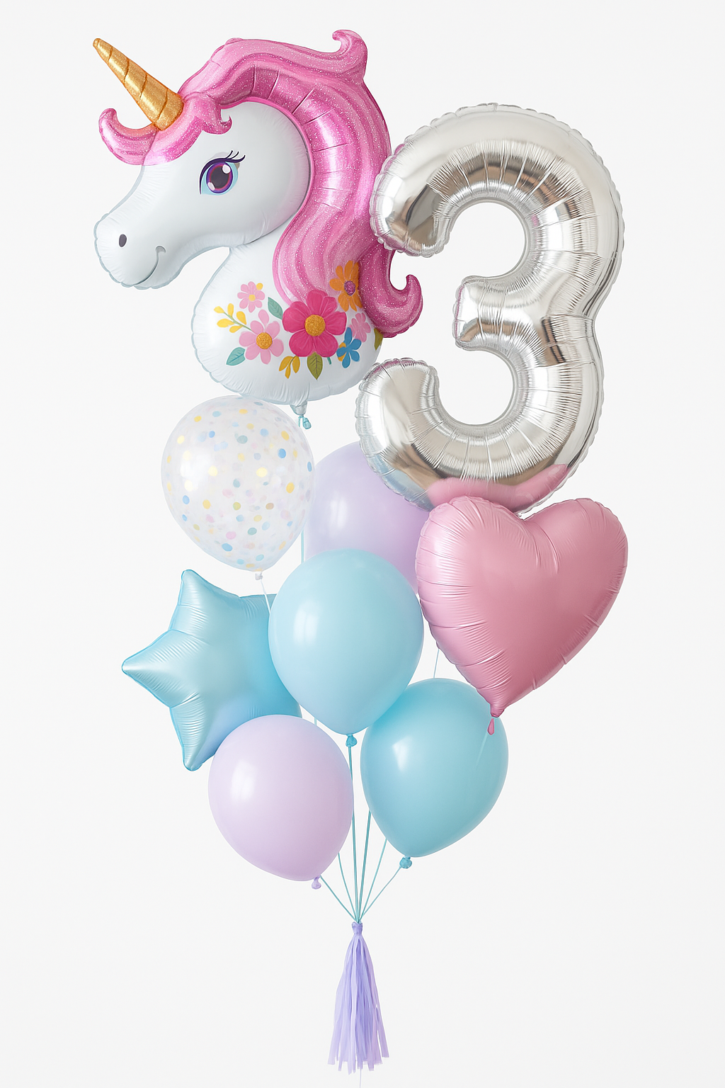 Pink Unicorn  - Balloon Bouquet