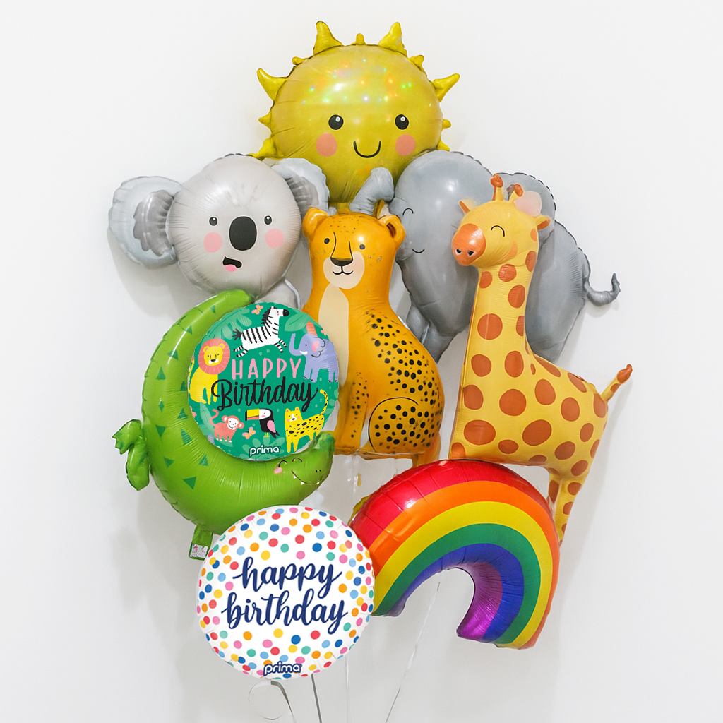 Sunny Animals Birthday - Balloon Bouquet
