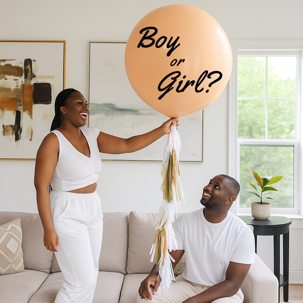 Elegant Gender Reveal - Helium Balloon
