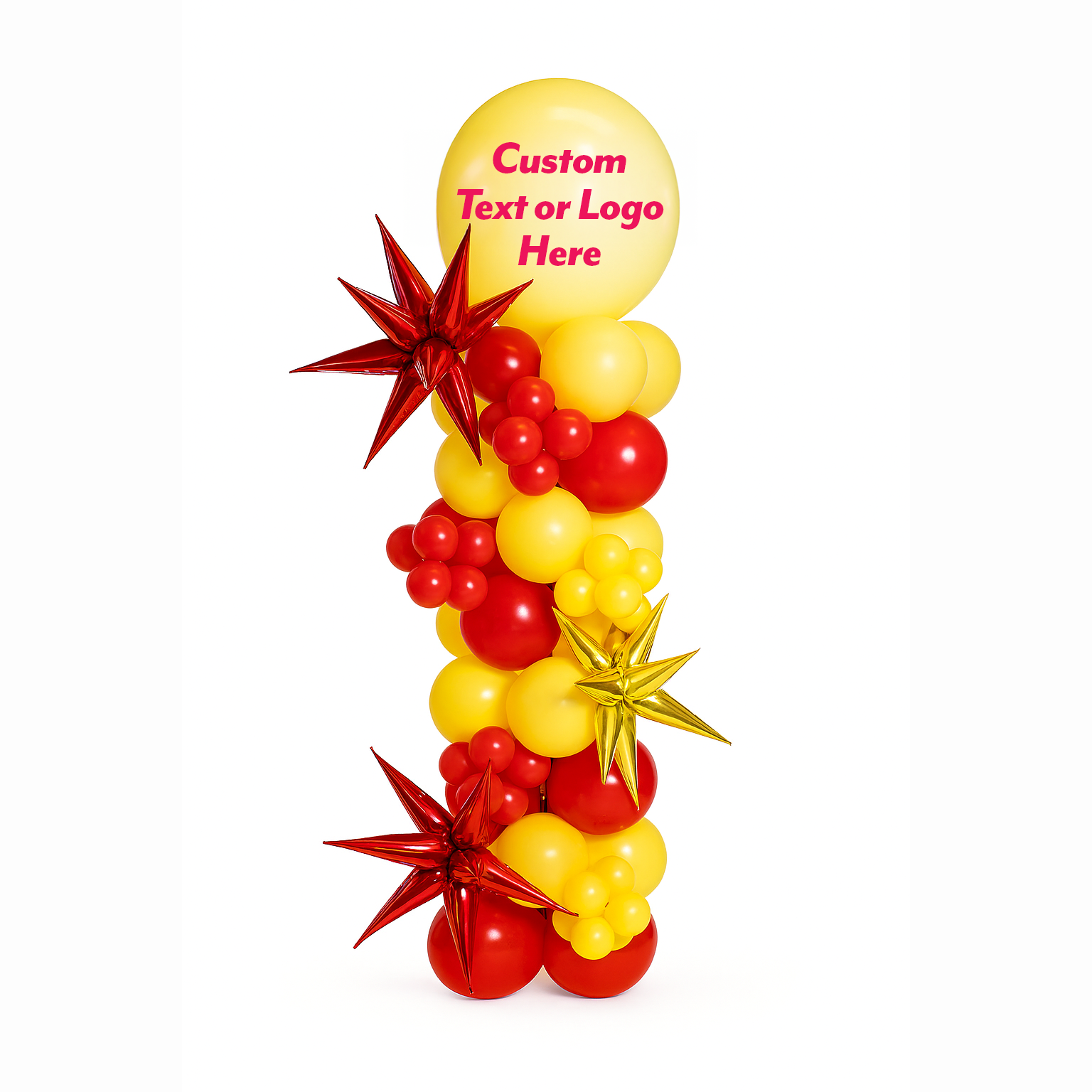 Design Your Own - Starburst Organic Balloon Column (7ft Tall)